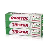 משחת שיניים משחת שיניים פלואוריד ומנטה 3*145 גרם Orbitol למכירה 