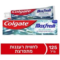 משחת שיניים משחת שיניים מקס פרש דיטוקס פואם לתחושת רעננות 125 מ"ל Colgate למכירה 