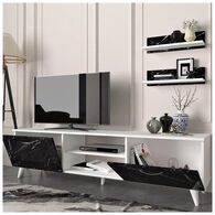 מזנון מזנון טלוויזיה עם מדפי תלייה דגם מארבל XL Geva Design למכירה , 3 image