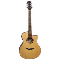 גיטרה אקוסטית מוגברת LUNA GUITARS Wabi Sabi Grand Concert Solid Top A/E למכירה 