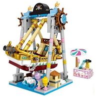 Loz 1717 Mini Blocks Amusement Park - Pirate Ship למכירה 
