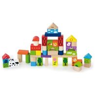 Viga 50285 50 Wooden Blocks Farm למכירה 