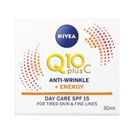 Q10 plus C Anti-Wrinkle Day Cream SPF15 50ml Nivea למכירה 