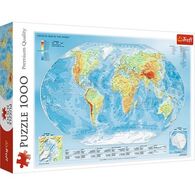 פאזל Physical map of the world 1000 10463 חלקים Trefl למכירה 