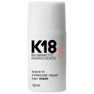 K18 Biomimetic Hairscience Mini Leave-In Molecular Repair Hair Mask 15ml למכירה 
