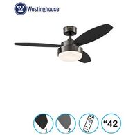 מאוורר תקרה Alloy 42'' עם שלט ושתי נורות Westinghouse למכירה , 3 image