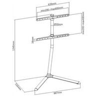 מתקן תליה לטלוויזיה FS888CV2 65"&lrm; Eazo למכירה , 4 image