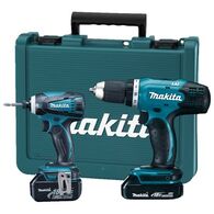 סט כלים DLX2022YX1מברגה/מקדחה+מברגת אימפקט+ 2סוללות ליתיום Makita מקיטה למכירה , 2 image