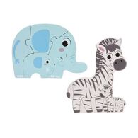 16113 פאזל הורים גורים פיל וזברה Pit Toys למכירה , 2 image