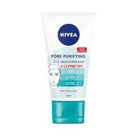 Pore Purifying 3 in 1 Wash Scrub Mask With Kaolin Clay 150ml Nivea למכירה 