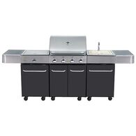 מטבח חוץ  גז 98816 גריל גז 4 מבערים + מטבח + כירת צד Camptown קמפטאון למכירה , 2 image