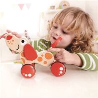 E0347 PEPE PULL ALONG מעודד הליכה כלב Hape למכירה 