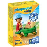 פליימוביל 70409 Construction Worker with Wheelbarrow למכירה , 2 image