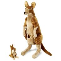 Melissa & Doug 8834 Kangaroo and Joey Lifelike Stuffed Animal למכירה 
