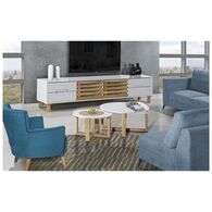 סט סלוני סט מזנון ו-2 שולחנות עגולים עמית Leonardo למכירה , 2 image