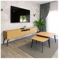 סט סלוני סט מזנון וזוג שולחנות לסלון דגם שווייץ Panda Style למכירה , 2 image