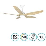 מאוורר תקרה GreenLand 60" CCT DC עם שלט NT-GRN60-DC-LED Norther למכירה 