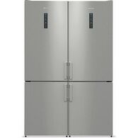 מקרר  מקפיא תחתון NRC6192TX כפול Gorenje  612 ליטר גורנייה למכירה , 2 image