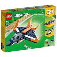 Lego לגו  31126 Supersonic-jet מטוס סילון על קולי למכירה 
