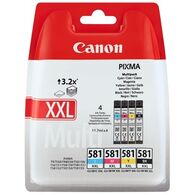 מארז ראשי דיו CLI-581XXL B/C/M/Y 1998C005 מארז 4 ראשי דיו Canon קנון למכירה 