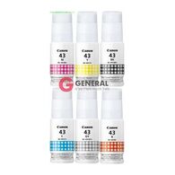 בקבוקון מילוי GI43 סט 6 מכלי דיו Canon קנון למכירה , 2 image