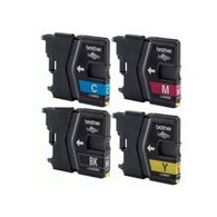 מארז ראשי דיו  צהוב שחור כחול אדום מארז 4 ראשים LC985 Brother למכירה 