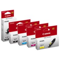 מארז ראשי דיו PGI-550 PB + CLI-551 מארז 5 ראשים Canon קנון למכירה , 3 image