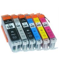 ראש דיו PGI-550XL + CLI-551XL מארז 6 ראשים Canon קנון למכירה , 2 image