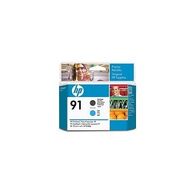 ראש דיו  שחור וציאן HP 91 C9460A למכירה 