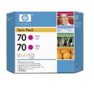 ראש דיו מג'נטה / אדום  HP 70 CB344A למכירה , 2 image