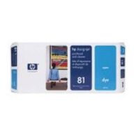 ראש דיו ציאן / כחול  HP 81 C4951A למכירה 