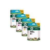 מארז ראשי דיו  צהוב שחור כחול אדום מארז 4 ראשים 88XL HP למכירה , 2 image