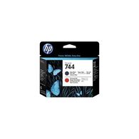 ראש דיו  שחור מט ואדום HP 744 F9J88A למכירה 