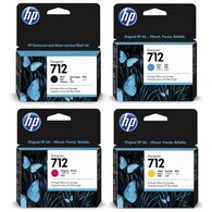 מארז ראשי דיו מארז 4 ראשים 712 HP למכירה , 2 image