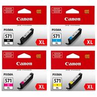 מארז ראשי דיו CLI571XL מארז 4 ראשי דיו Canon קנון למכירה , 2 image