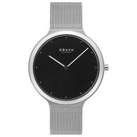 שעון יד  לאישה OBAKU Satin Lille Onyx V269LXCBMC למכירה 