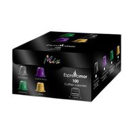 Espressomor Momento Mix 4 טעמים תואם נספרסו 100 יחידות למכירה 