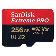 כרטיס זיכרון SanDisk Extreme Pro Extreme PRO microSDXC SDSQXCD-256G 256GB Micro SD סנדיסק למכירה 