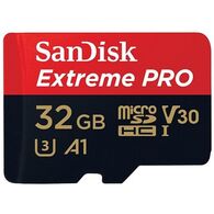 כרטיס זיכרון SanDisk Extreme Pro SDSQXCG-032G 32GB Micro SD סנדיסק למכירה 