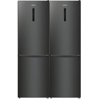 מקרר  מקפיא תחתון NRK619EABXL4 כפול Gorenje  600 ליטר גורנייה למכירה , 2 image