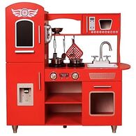 בית הצעצוע 383376 מטבח עץ אדום אלקטרוני כולל אביזרים למכירה , 2 image