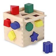 Shape Sorting Cube Classic Toy 575 Melissa & Doug למכירה 