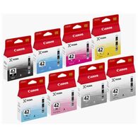 ראש דיו שחור , כחול , אדום , צהוב , אפור , פוטו כחול , פוט  Canon CLI42 Multipack 8pck קנון למכירה , 2 image
