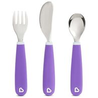 Munchkin Splash Toddler Fork  Knife & Spoon Set למכירה 