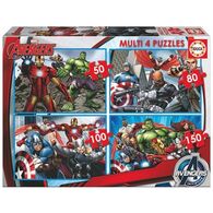 פאזל Multi 4 Puzzles Avengers 50+80+100+150 16331 חלקים Educa למכירה 