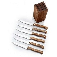 סט סכינים Meat Lovers בלוק סכינים 7 חלקים הכולל 6 סכיני סטייק + מעמד עץ Food Appeal פוד אפיל למכירה 