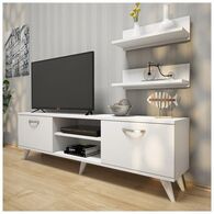 מזנון מזנון טלויזיה עם  יחידת מידוף דגם מרום 1981 Geva Design למכירה , 2 image