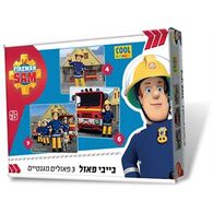 ערכת 3 פאזלים מגנטיים בייבי סמי הכבאי 4+6+9 חלקים Cool Games למכירה 