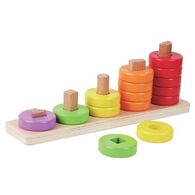 13217 לוח צורות ספירת טבעות Pit Toys למכירה 