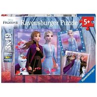 פאזל Frozen 2 the Journey Starts 3x49 חלקים Ravensburger למכירה , 2 image